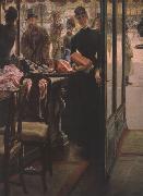 James Tissot La Demoiselle de Magasin (The Shop Girl) (nn01) Sweden oil painting artist